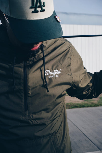 Shafted Pullover Windbreaker